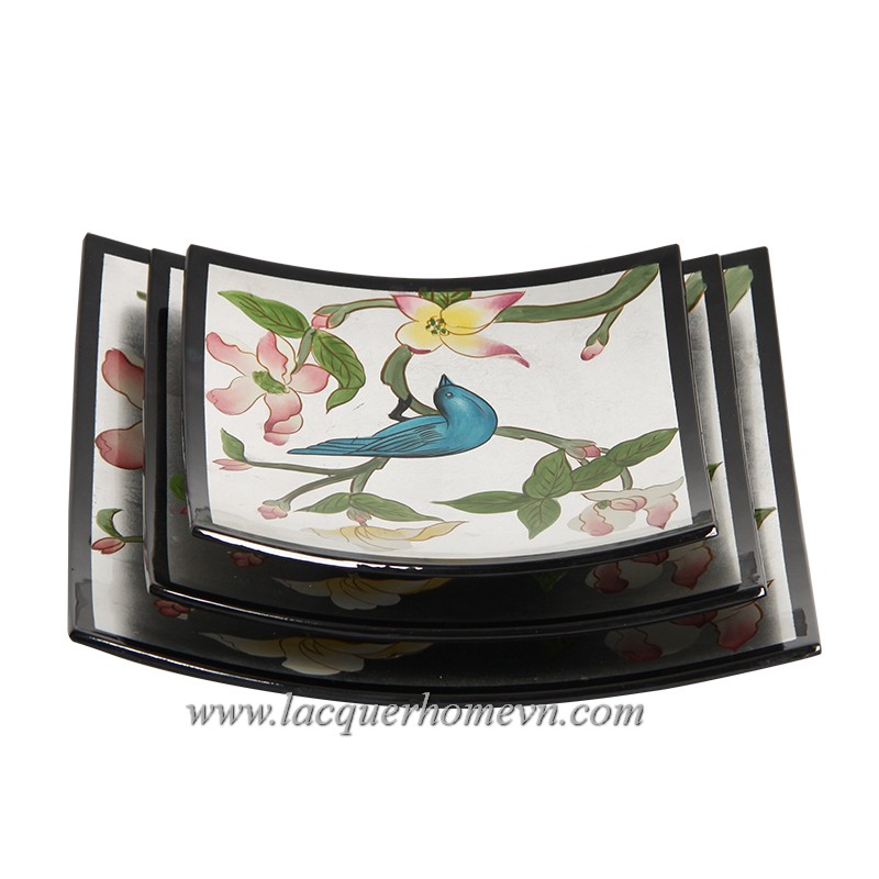 Ha Thai lacquer decor dish